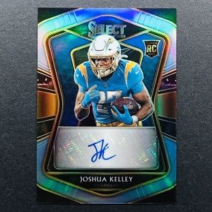 Joshua Kelley RC - 2020 Select Rookie Signatures Prizm Light Blue #RS-JKE 26/49